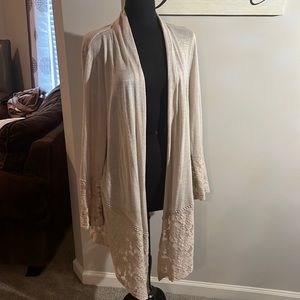 Tan cardigan